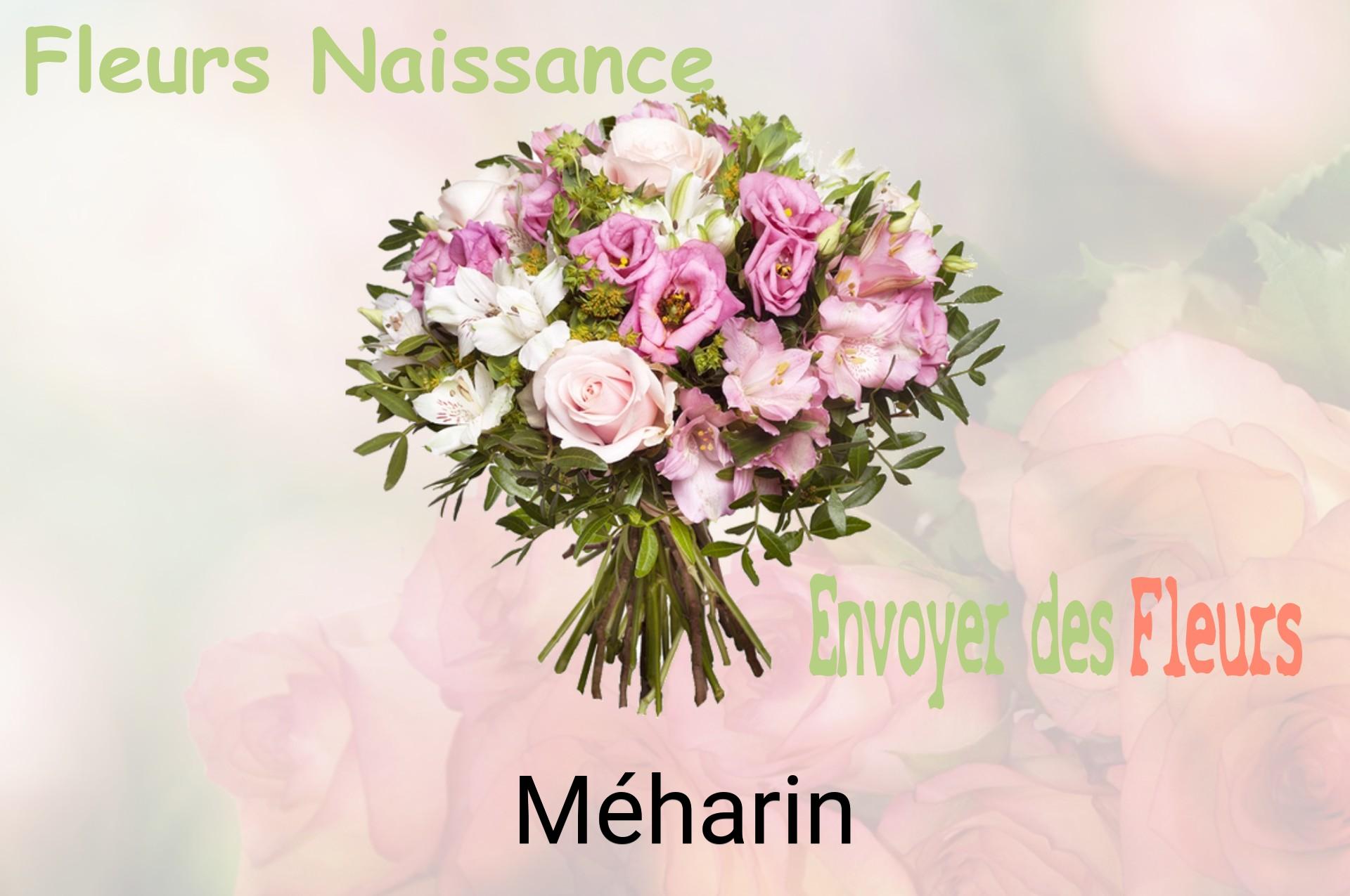 Bouquet de fleurs de naissance livré à Méharin
